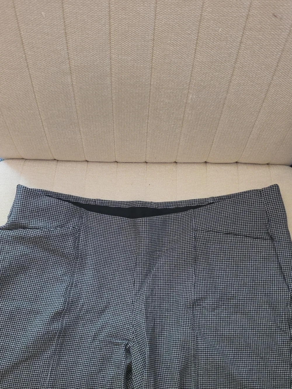 2X Old Navy Black & Gray Houndstooth High Rise Pixie Wide Leg Trouser